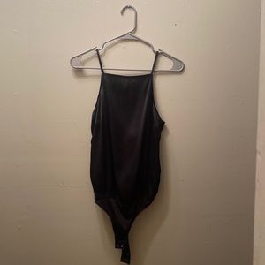 Black Satin Abercrombie Bodysuit